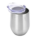 Copa de vino de acero inoxidable Jiawu, diseño delicado, colores vibrantes, fácil de limpiar, copas de vino para el hogar de 12 oz